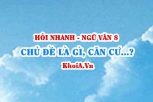 Chủ đề là gì? Căn cứ để xác định chủ đề? Ngữ Văn lớp 8